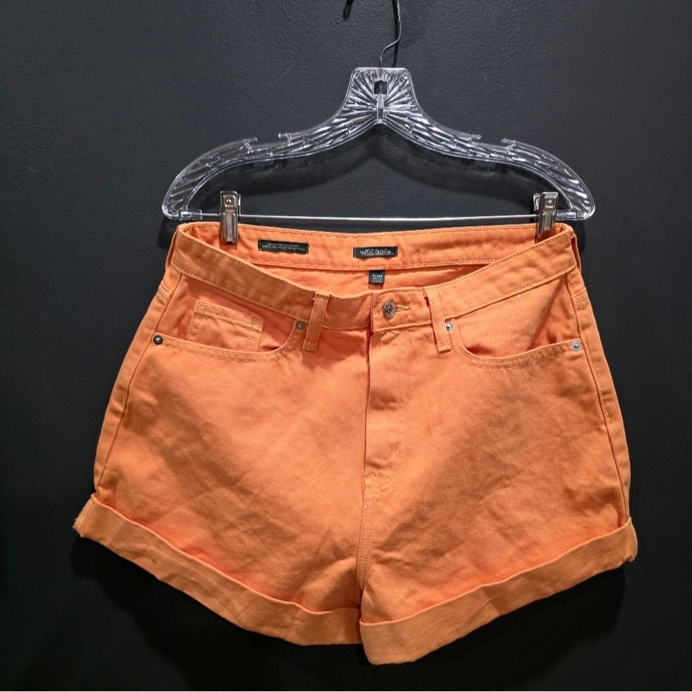 Wild Fable Women's Orange Shorts   High-Rise Rolled Cuff Jean Sz 10/30R